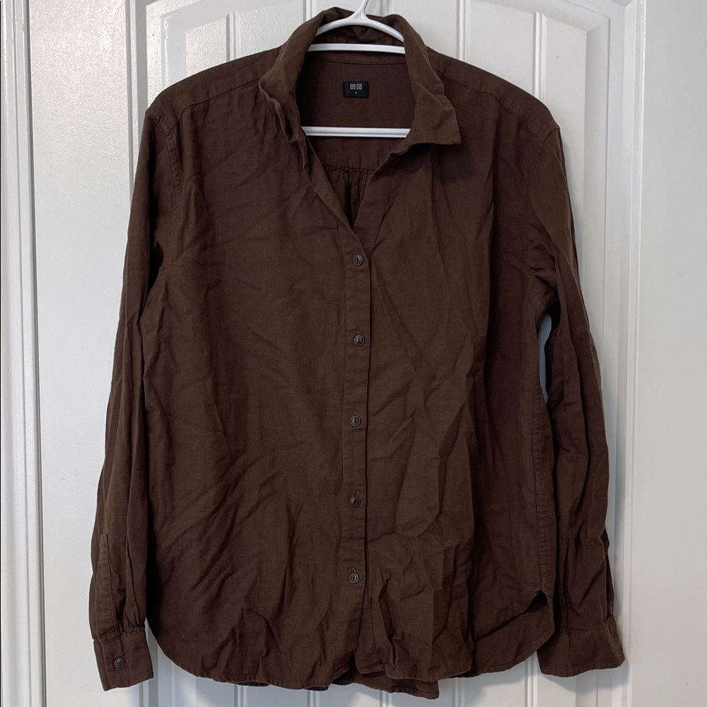 Uniqlo Dark Brown Casual Shirt